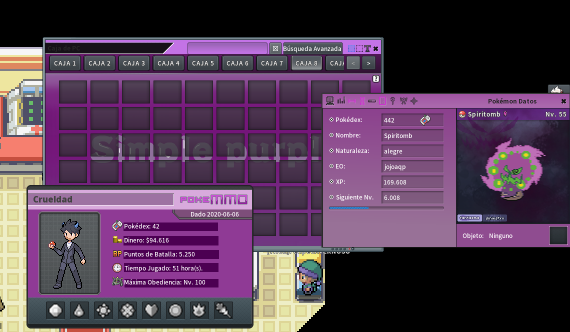 GUI] (PC) Heartgold Soulsilver Inspired Theme. - Client Customization -  PokeMMO