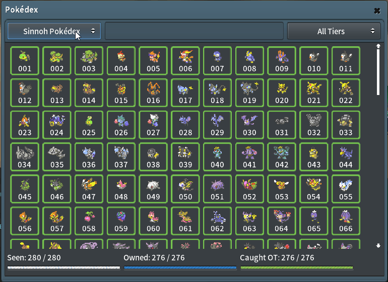 PokeMMO - The new level caps chart now also includes Sinnoh! And