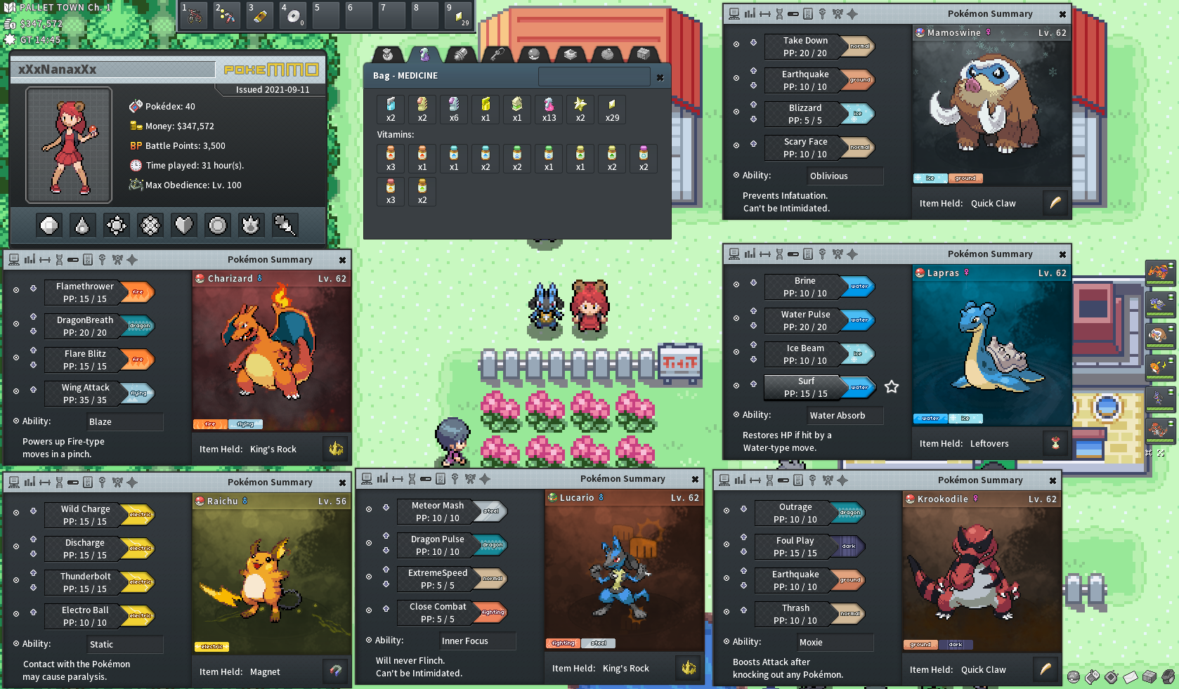 Johto Elite 4 done! Here's the team I used :) : r/pokemmo