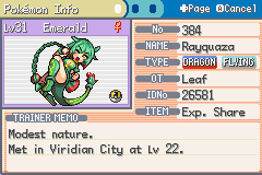 Mega Moemon Emerald - The Mega