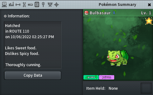 SHINY BULBASAUR has appeared in Fire Red!!! ((TID: 33699)) , shiny