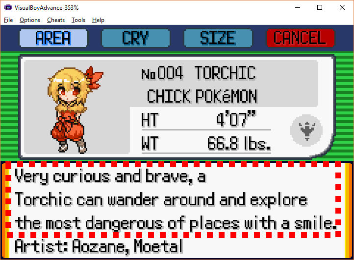 Pokemon Mega Moemon FireRed Cheats GBA ROM 