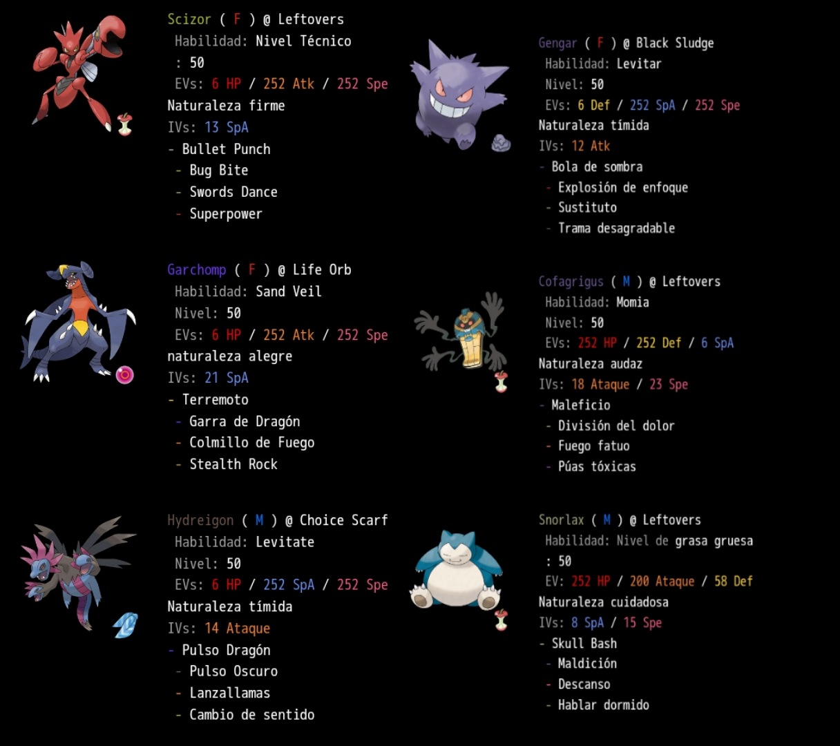 Composiciones Pokemon