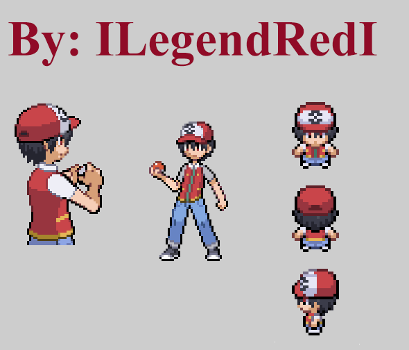 pokemon trainer red sprite hgss