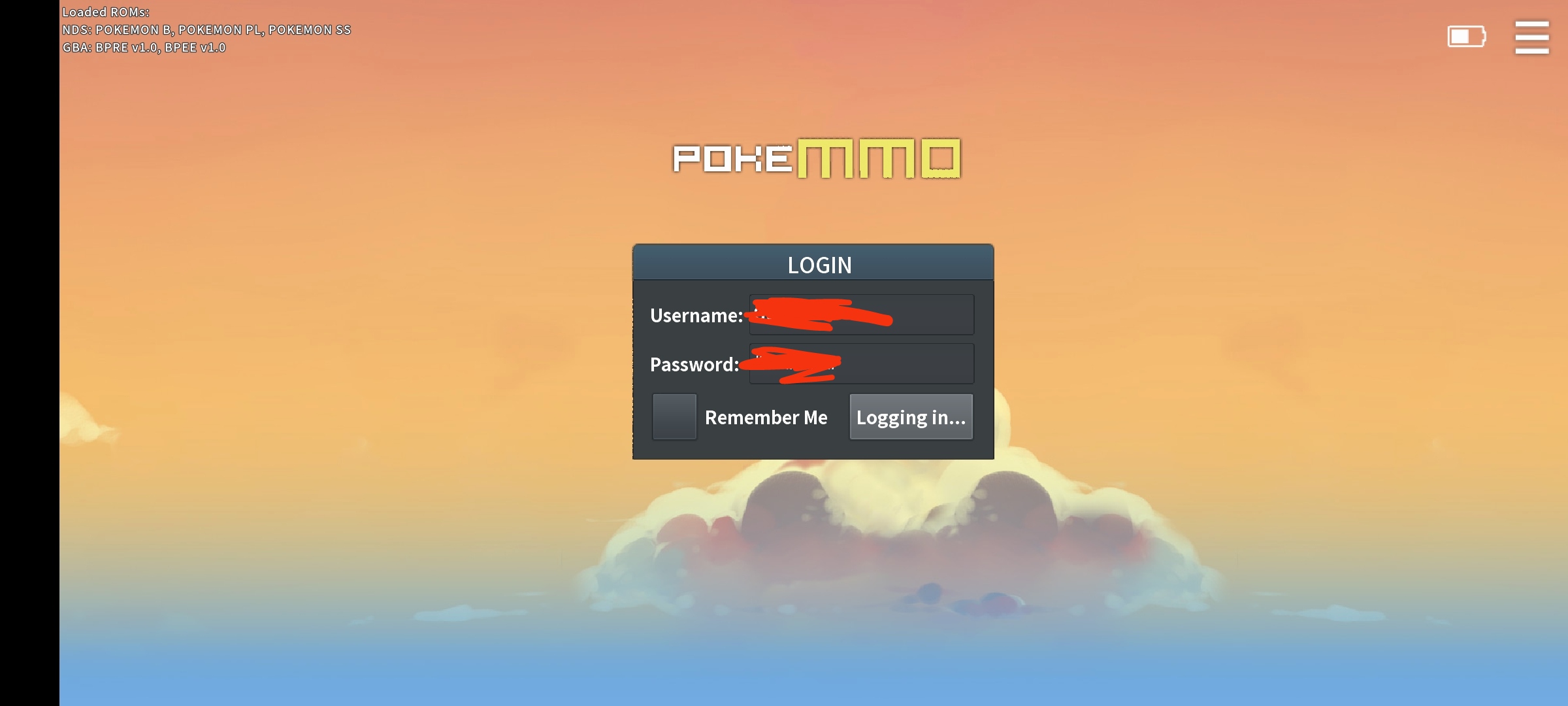 Android - Client Management - I can't log in - General Discussion - PokeMMO