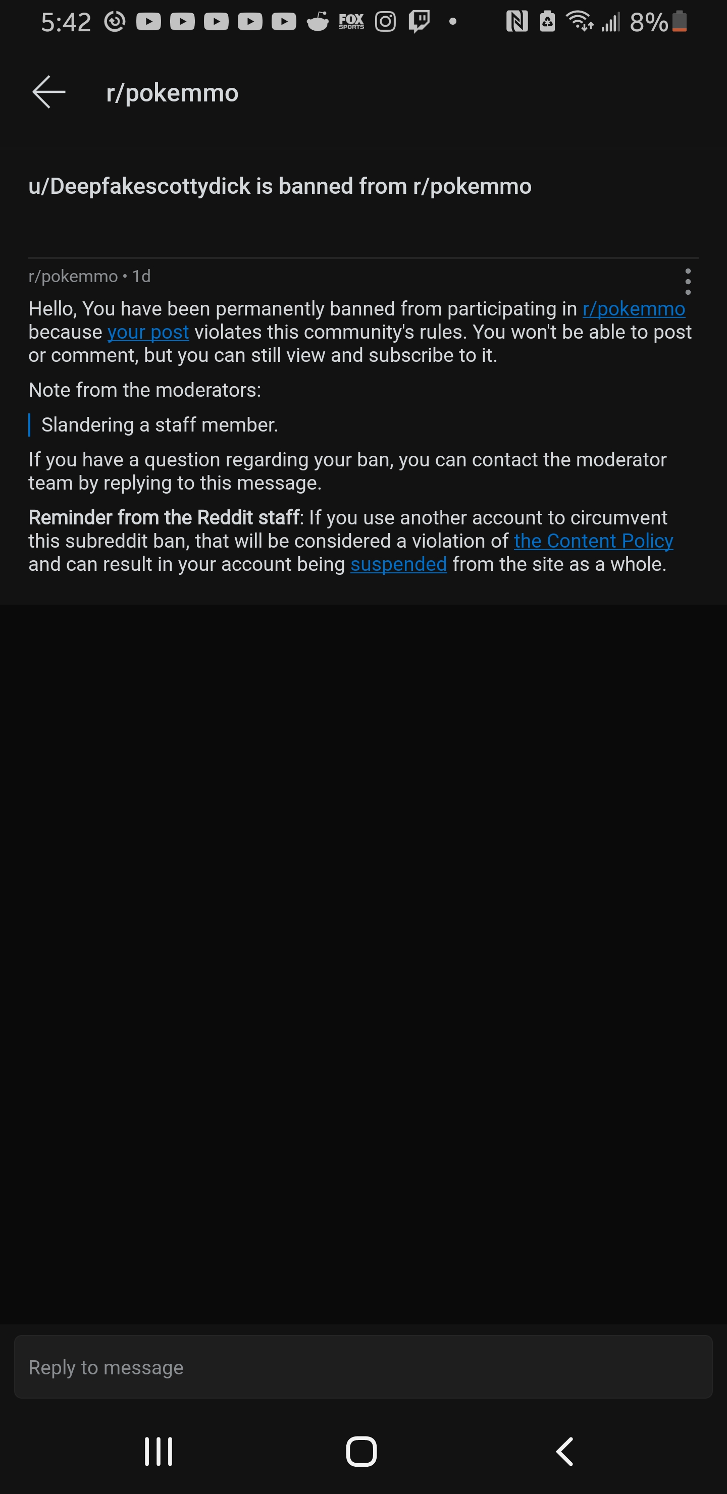 I got banned for no reason : r/pokemmo