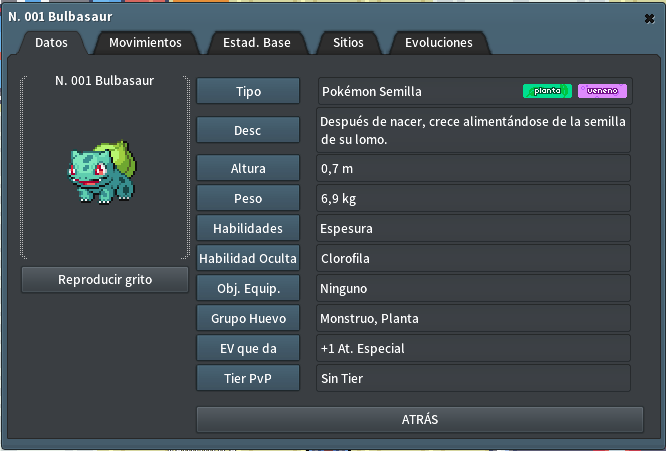 Type of pokemon search - Suggestion Box - PokeMMO