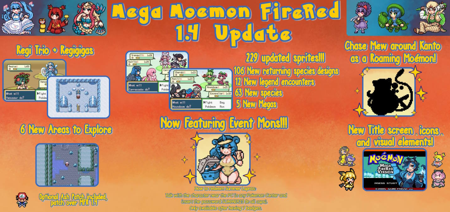 Mega Moemon Firered (1.4c), August2023 - Client Customization - PokeMMO