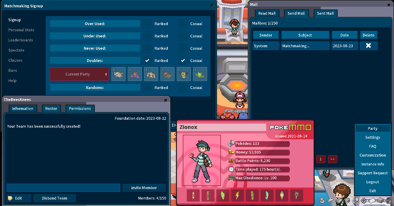 GUI] (PC) Heartgold Soulsilver Inspired Theme. - Client Customization -  PokeMMO