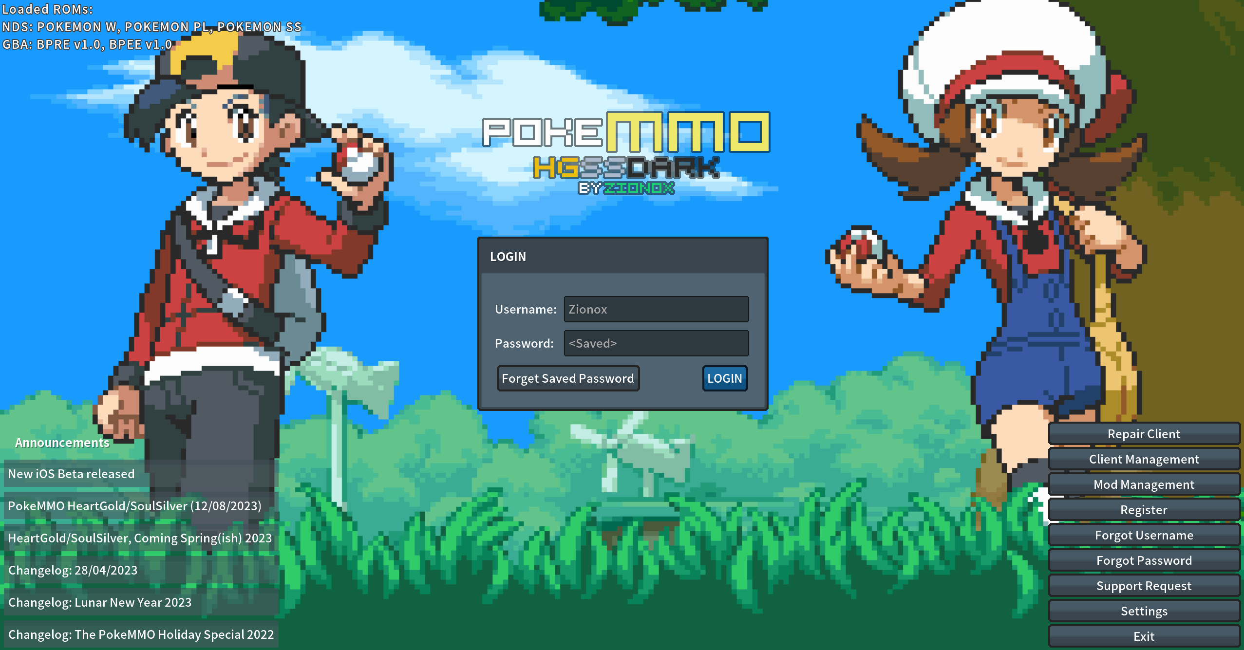 PokeMMO HeartGold/SoulSilver (12/08/2023) - Updates - PokeMMO