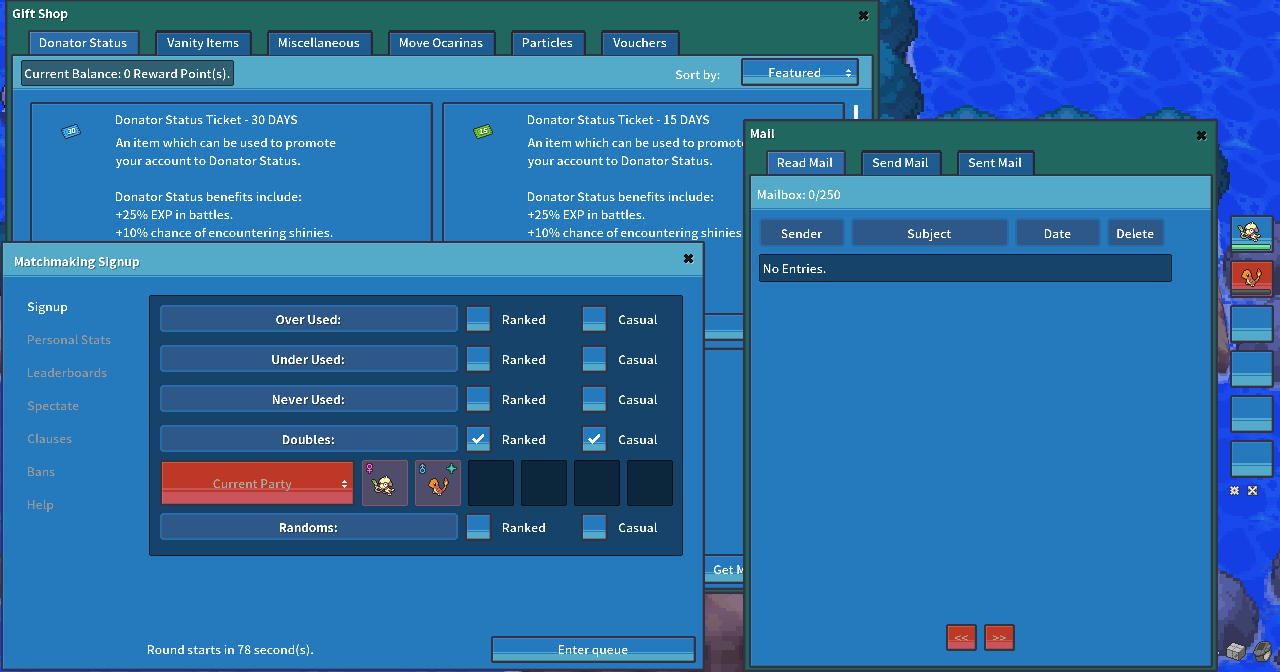 GUI] (PC) Heartgold Soulsilver Inspired Theme. - Client Customization -  PokeMMO