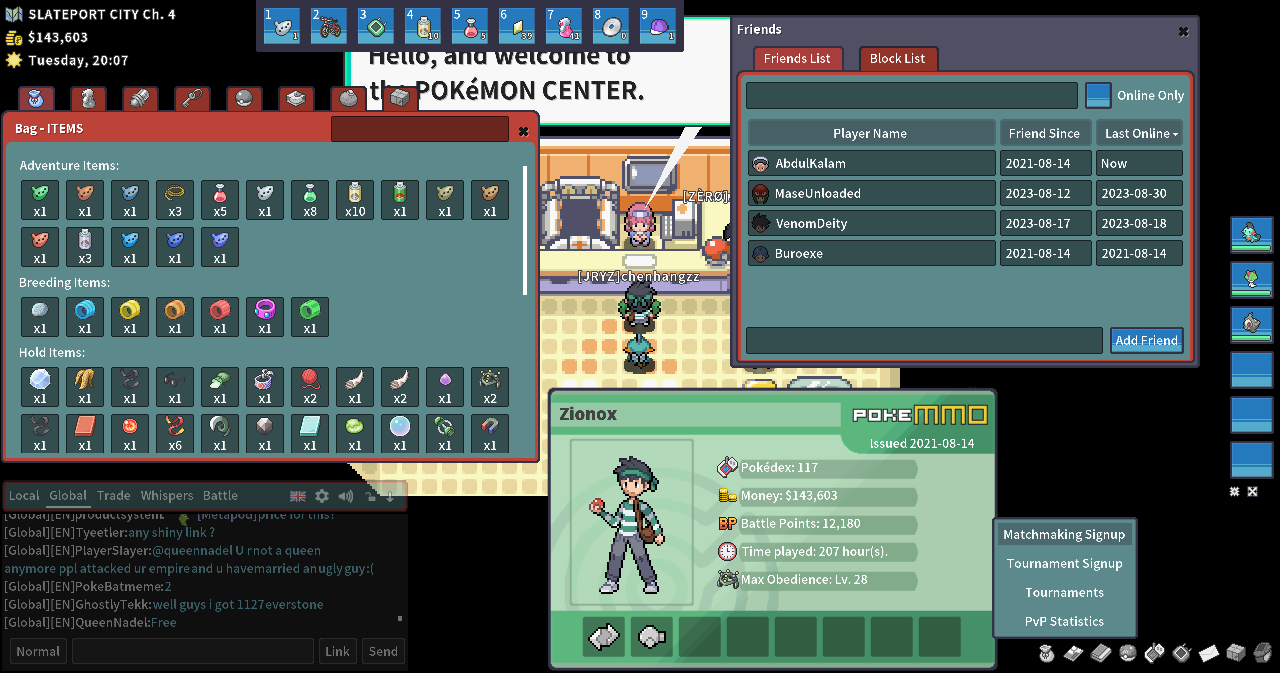 GUI] (PC) Heartgold Soulsilver Inspired Theme. - Client Customization -  PokeMMO