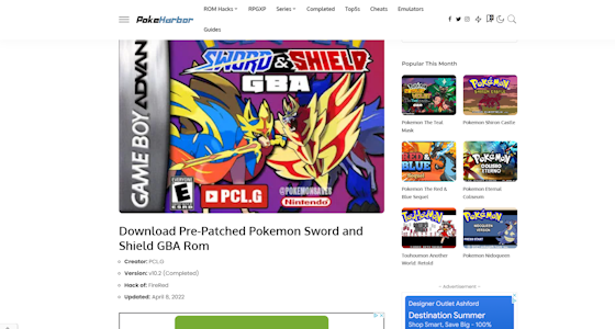 Pokemon Sword and Shield GBA ROM (Hacks, Cheats + Download Link)