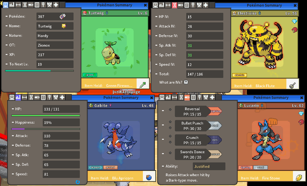 GUI] (PC) Heartgold Soulsilver Inspired Theme. - Client Customization -  PokeMMO