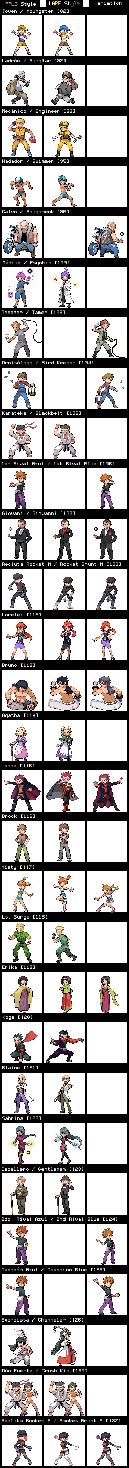 WiP Trainer Sprite for Fire Red. image - Templarfreak - ModDB