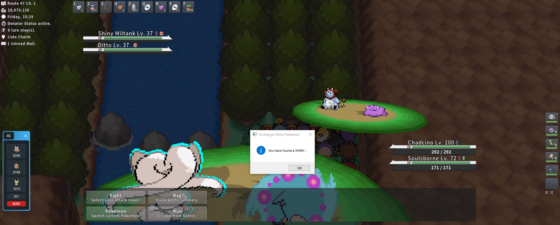 Someone got the shiny Raikou! GG! - Shiny Showcase - PokeMMO