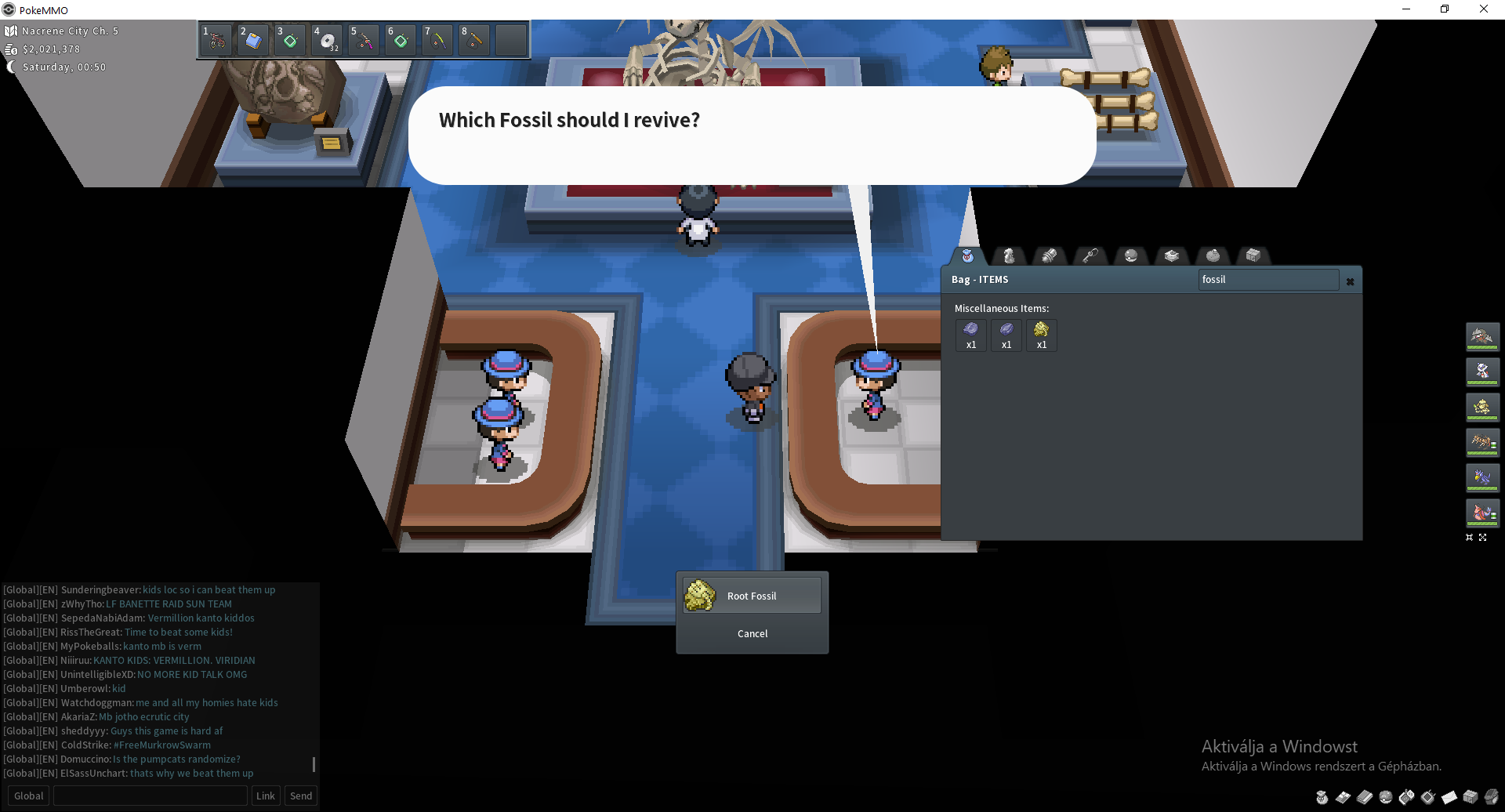 Can&rsquo;t turn in my fossils - General Discussion - PokeMMO