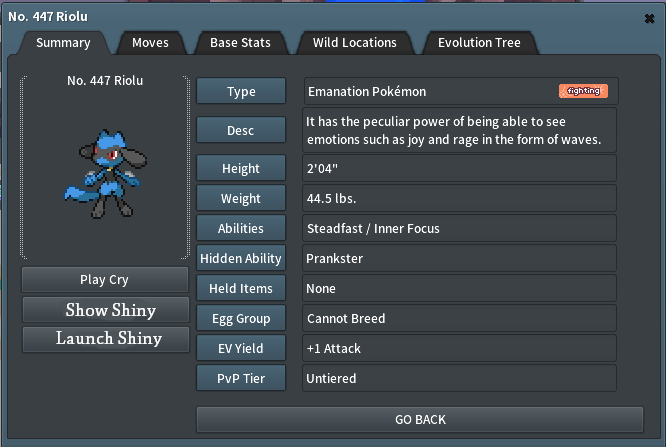 Show Shiny Sprite in Pokedex
