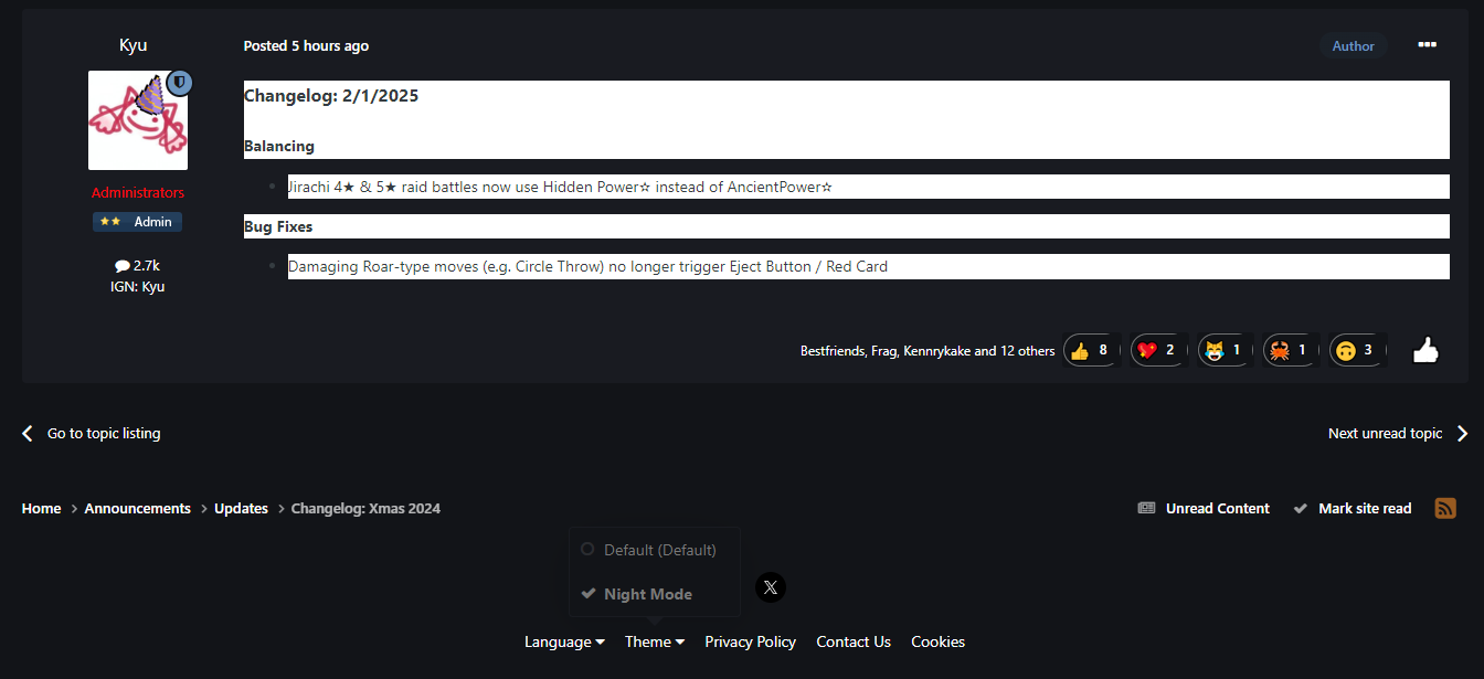 New Forums Theme!
