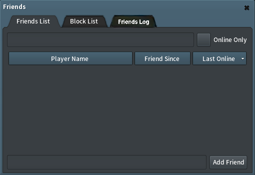 Friends Log