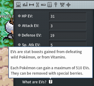 Misleading text should be changed to be less confusing in EV menu