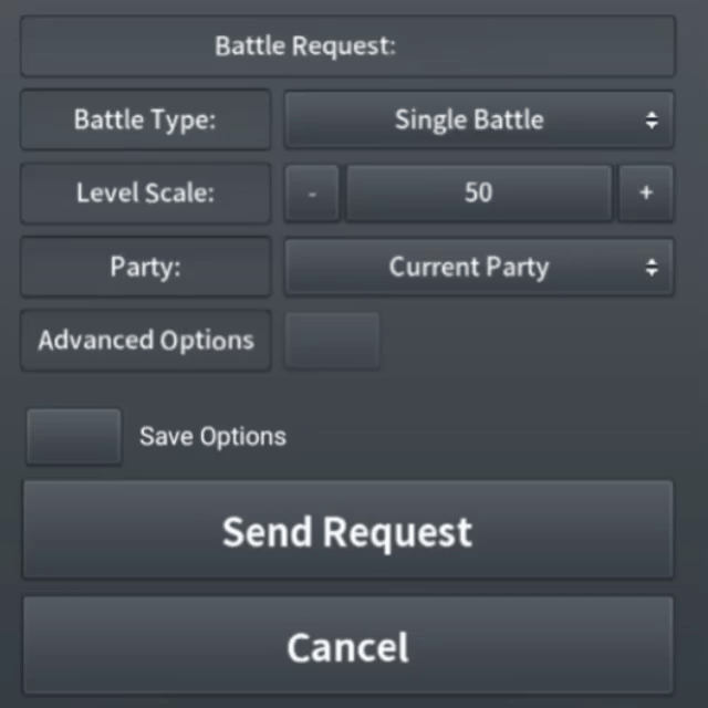 Save Settings on Battle Request
